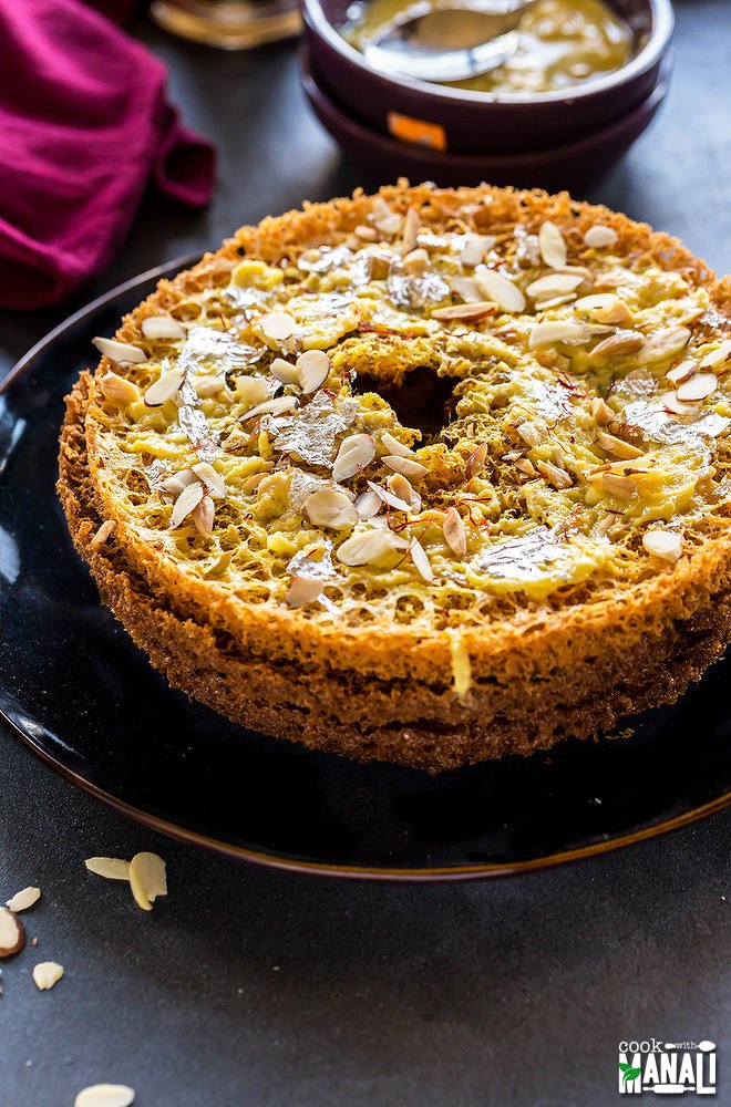 Ghevar, Source: cookwithmanali.com